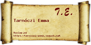 Tarnóczi Emma névjegykártya